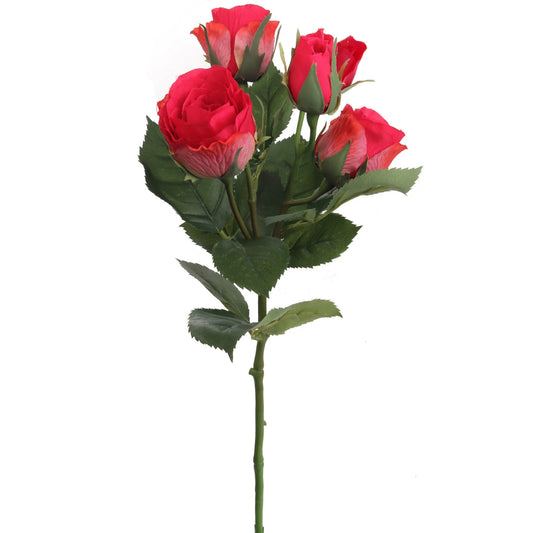 Artificial Beauty Rose Spray-16"