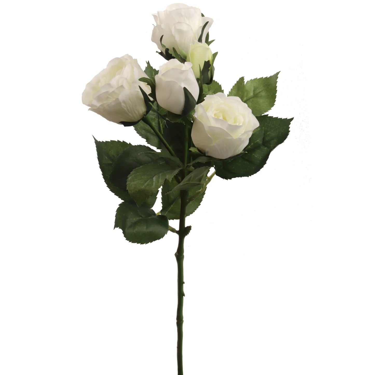 Artificial  White Rose Spray-16" 3 Pieces