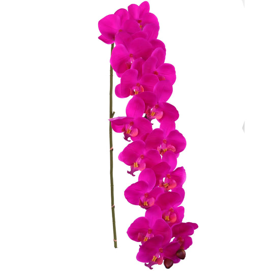 Artificial Real Touch Silk Phalaenopsis Orchid 16 Flowers- 49”