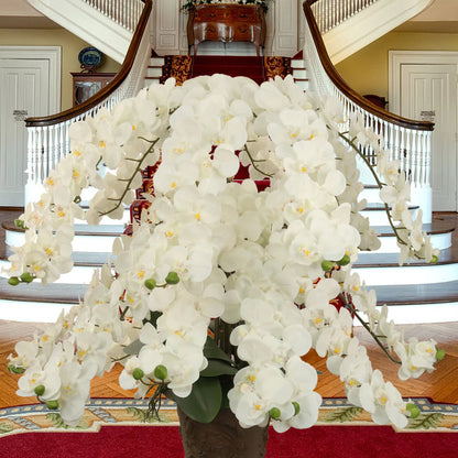 Artificial Real Touch Silk Phalaenopsis Orchid 16 Flowers- 49"