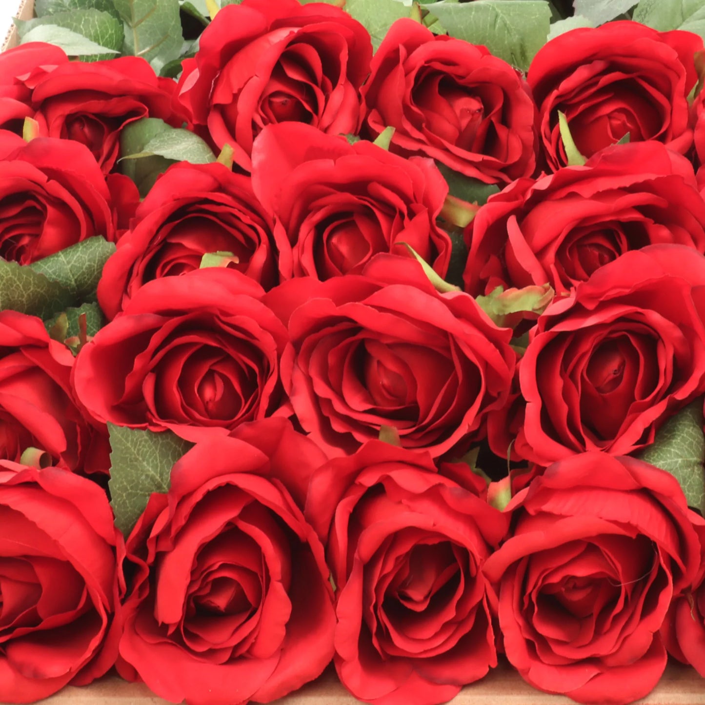 Artificial Red Rose Rose Bud-20" 6 Pieces