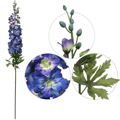 Artificial Dark Blue Delphinium-37"