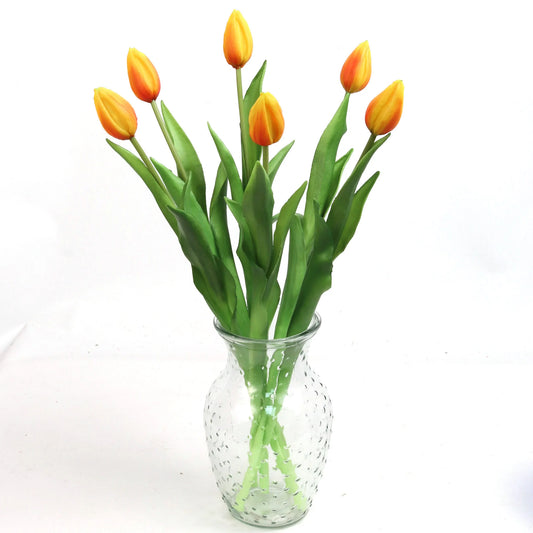 Artificial Real Touch Silk Tulip- 17"