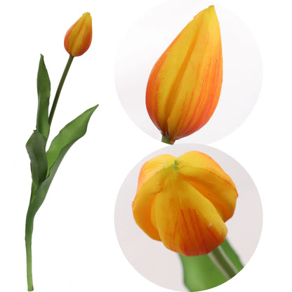 Artificial Real Touch Silk Tulip- 17"