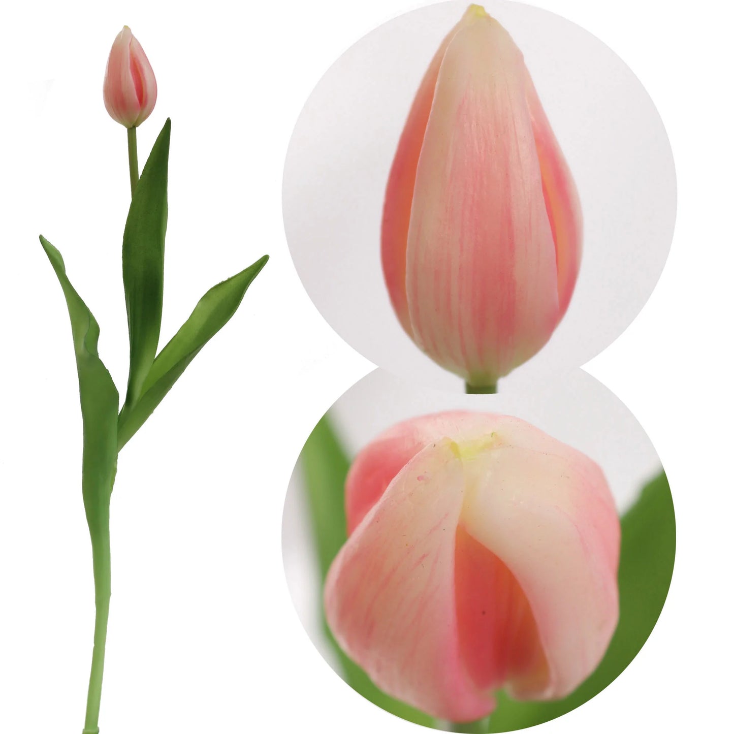Artificial Real Touch Silk Tulip- 17"