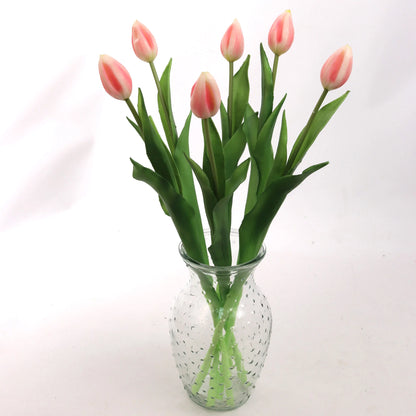 Artificial Real Touch Silk Tulip- 17"