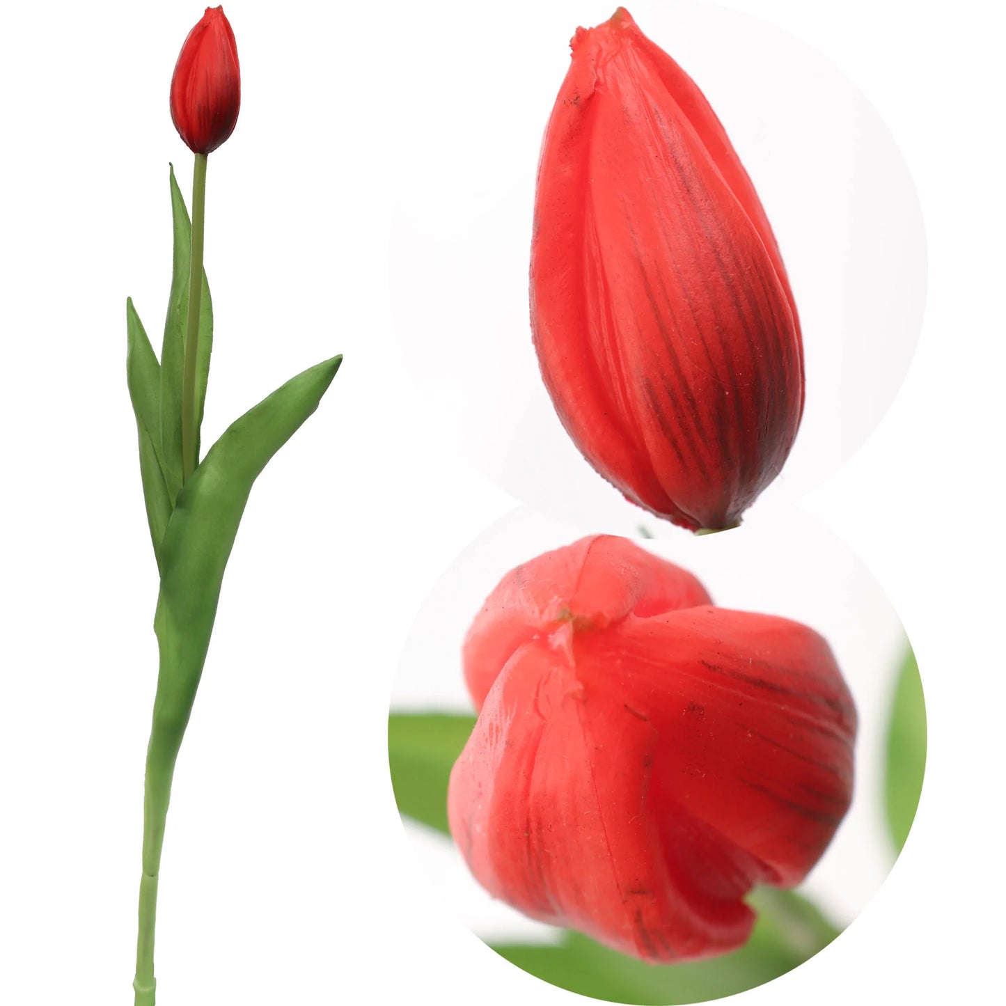 Artificial Real Touch Silk Tulip- 17"