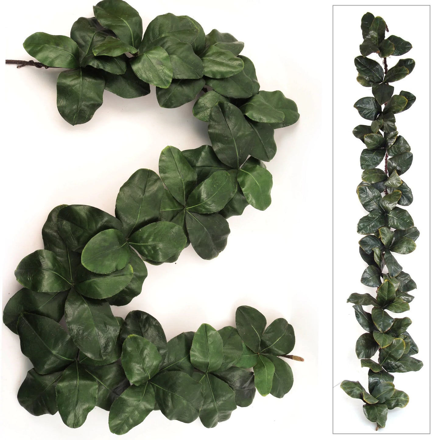 Artificial Magnolia Leaf Garland- 6'