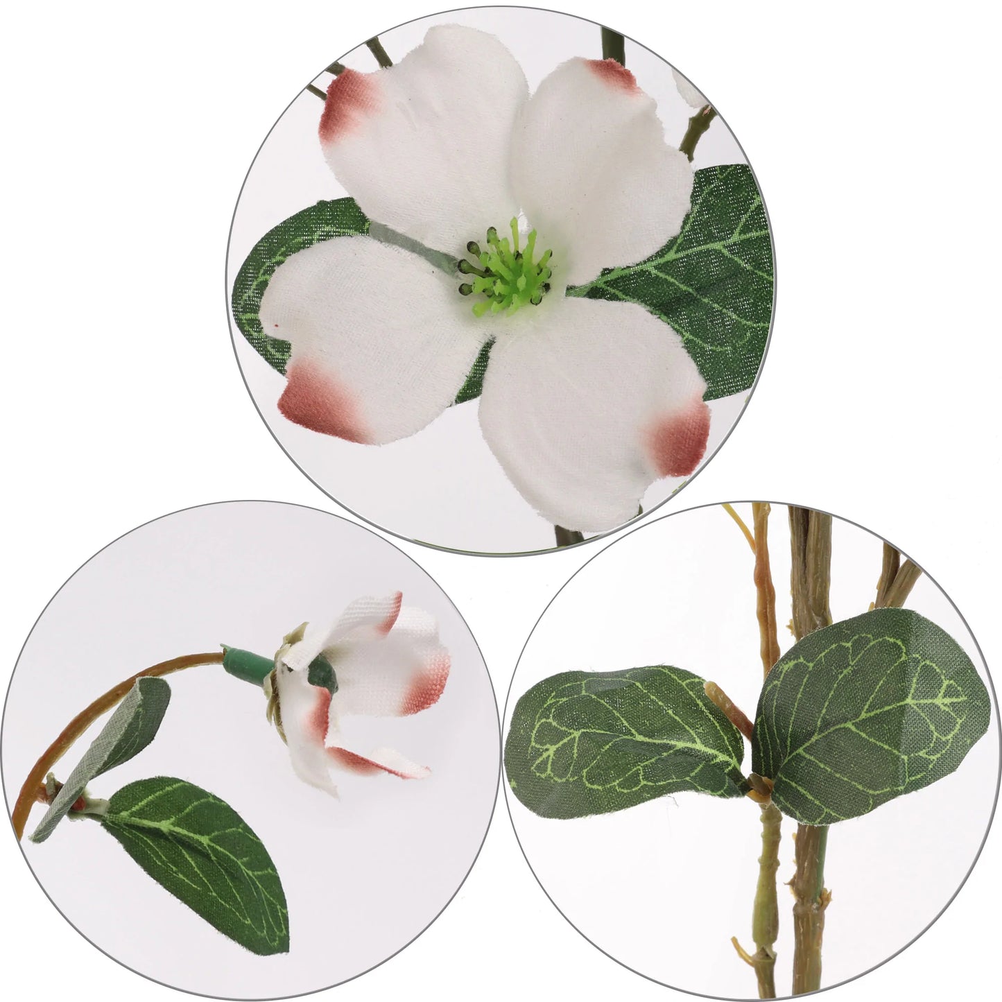 Artificial White Dogwood Branch-32" (3 Pieces)