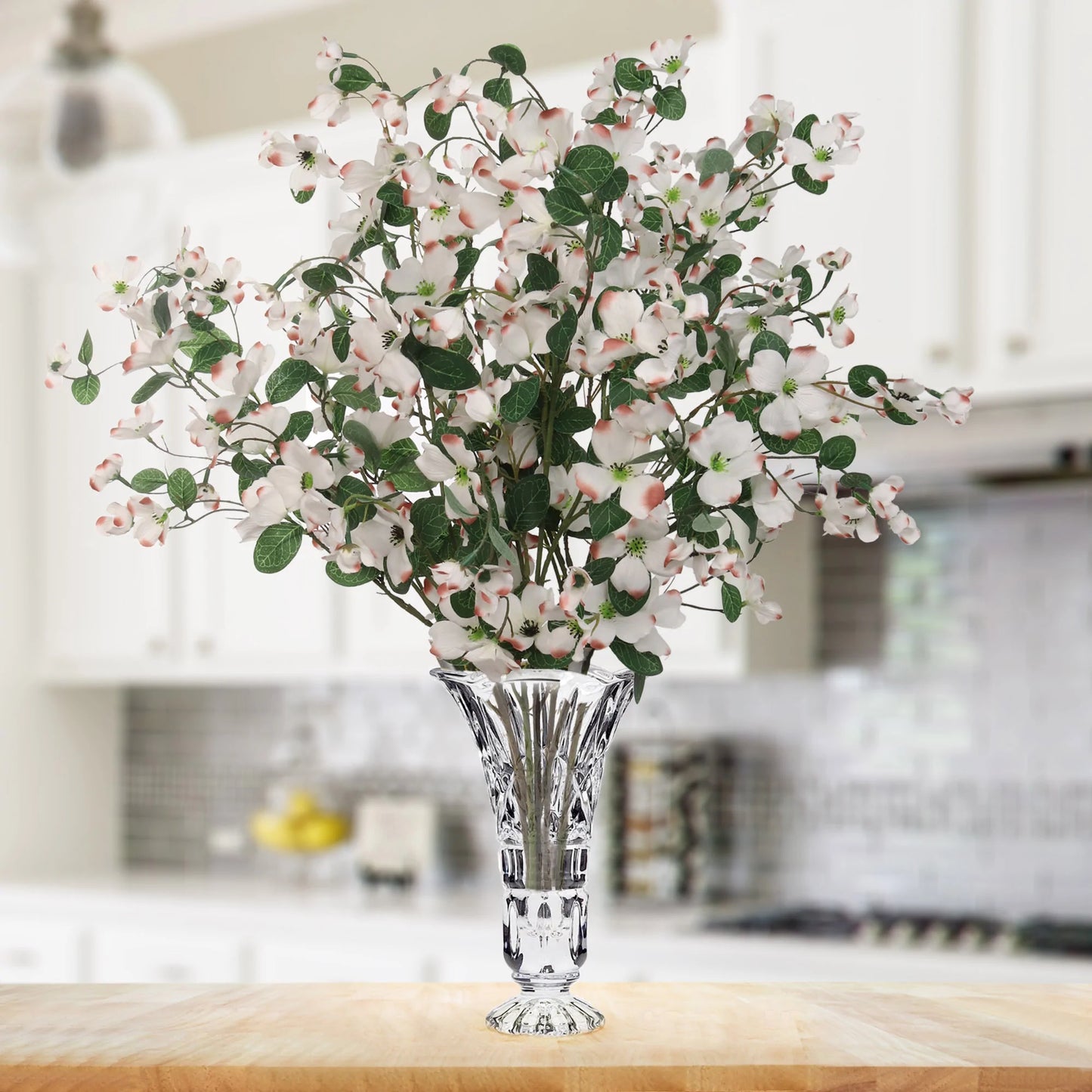 Artificial White Dogwood Branch-32" (3 Pieces)