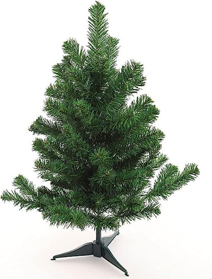 Artificial Christmas Tree 2 ft - Easy-to-Assemble, Space-Saving, Pre-Lit, Eco-Friendly - Perfect for Tabletop, Office, and Small Space Holiday Decor