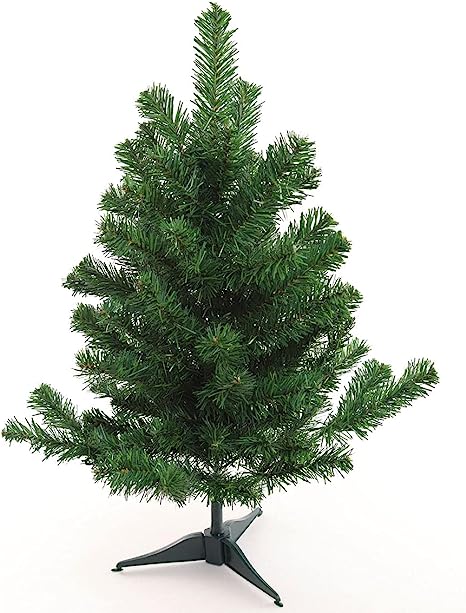 Artificial Christmas Tree 2 ft - Easy-to-Assemble, Space-Saving, Pre-Lit, Eco-Friendly - Perfect for Tabletop, Office, and Small Space Holiday Decor