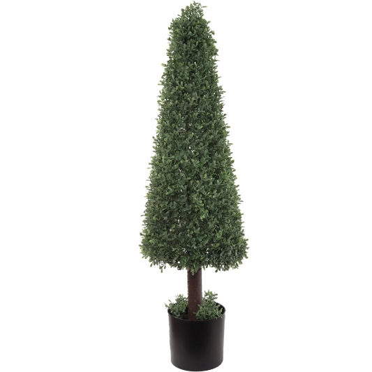 Captivating 39" Artificial Boxwood Cone Topiary - Timeless Beauty, Versatile Décor, and Easy Maintenance