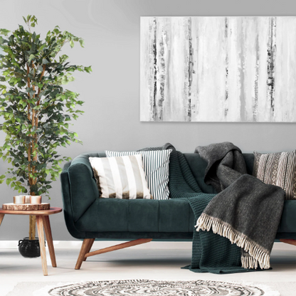 7' Artificial Silk Ficus Tree with 1512 Leaves in Pot - Lifelike Indoor Plant Décor - Low Maintenance & Realistic Home Accent