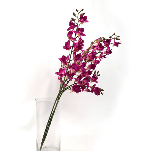 Real Touch Silk Orchid Dendrobium Purple 34"