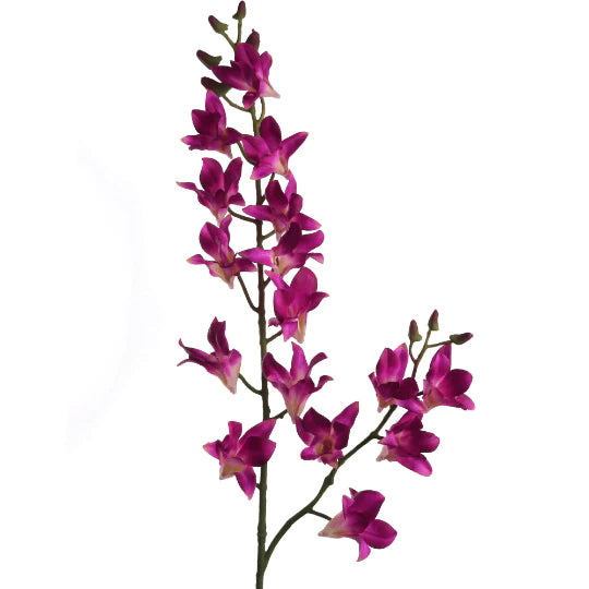 Real Touch Silk Orchid Dendrobium Purple 34"