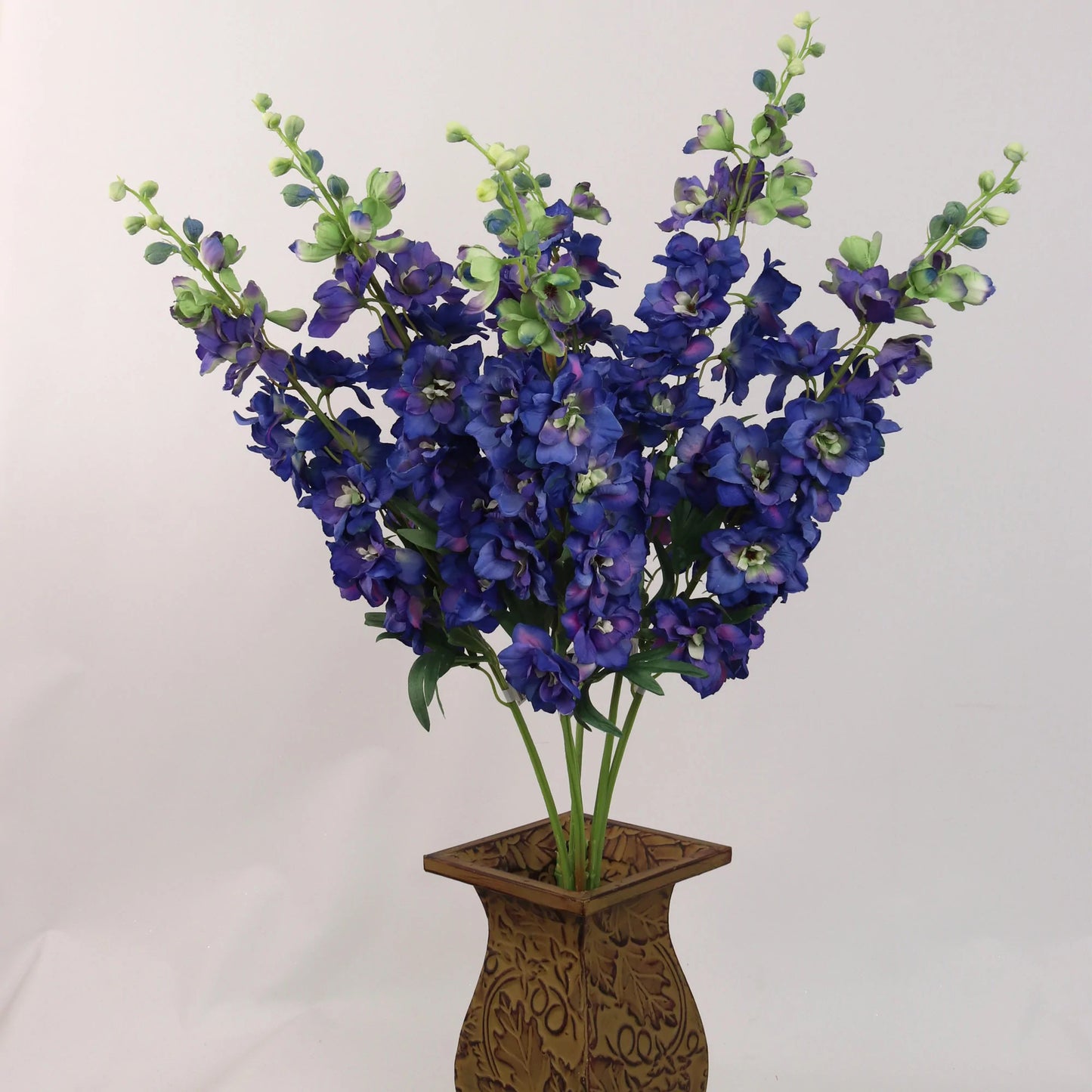 Artificial Premium Dark Blue Delphinium-37"