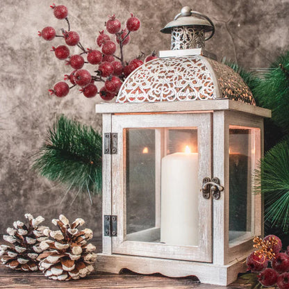 Iridescent Frosted Christmas Berry Spray 22"